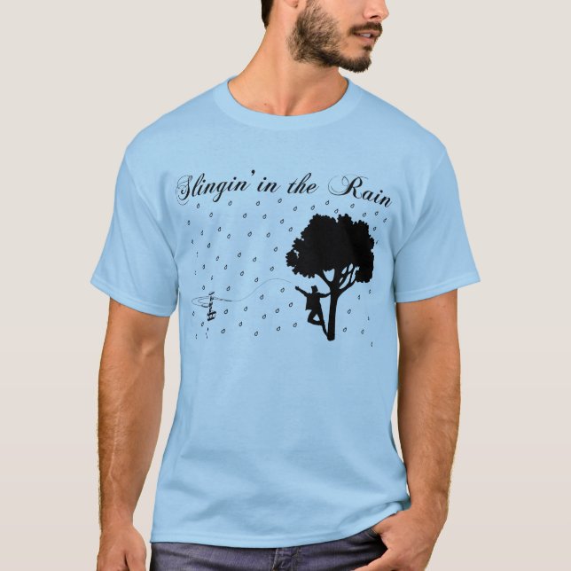 Camiseta Slingin en la lluvia (Anverso)