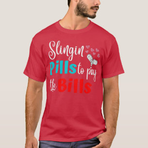 Camiseta SlinginPills Funny Pharmacy Tech Certified Pharma 