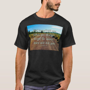 Camiseta SlipperyJoe es gracioso diciendo el bosque de grav
