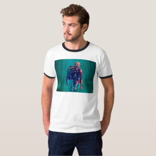 Camiseta SlipperyJoe figura de zombie aterradora aislada om