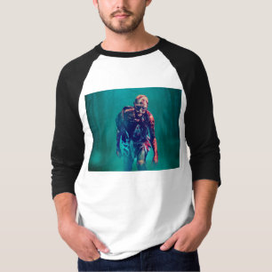Camiseta SlipperyJoe figura de zombie aterradora aislada om