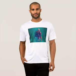 Camiseta SlipperyJoe figura de zombie aterradora aislada om