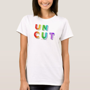 Camiseta SlipperyJoe sin cortar vibrante animado neón arcoí