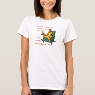 Camiseta SlipperyJoe socializando a la mujer de la cosecha 