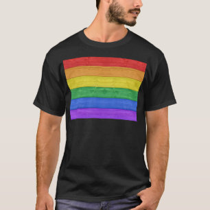 Camiseta SlipperyJoe's clásico arcoíris táctil artesanal