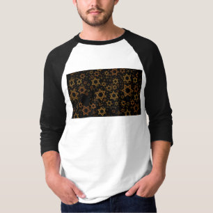 Camiseta SlipperyJoe's Estrella David temática de Hanukkah 