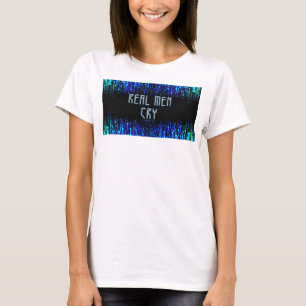 Camiseta SlipperyJoe's hombres de verdad lloran lágrimas em