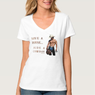 Camiseta SlipperyJoe's save horse montar paja cowboy gorra 
