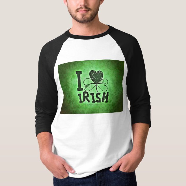 Camiseta SlipperyJoe's St. Patrick's Day Irish three-leaf c (Anverso)