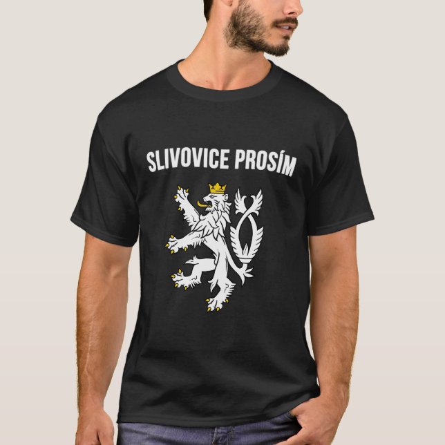 Camiseta Slivovice Prosidim Souvenirs Checos Slivovitz Por  (Anverso)