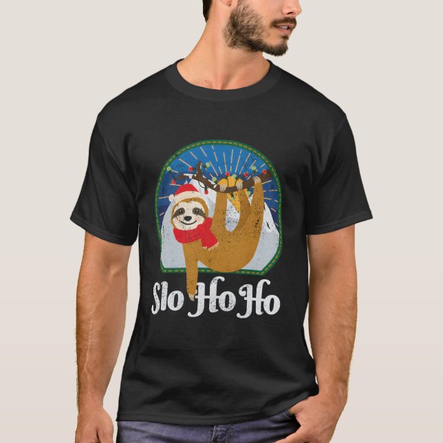 Camiseta Slo Ho Ho Merry Sloth Team (Anverso)