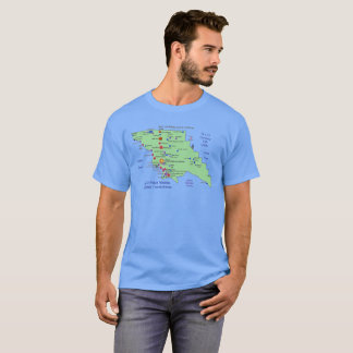 Camiseta SLO Place Names MAP T-Shirt
