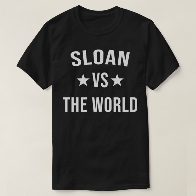 Camiseta SLOAN Vs The World Family Reunion Last Name Team C (Diseño del anverso)