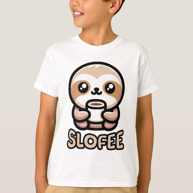 Camiseta ¡Slofee! Personalizado de bollo de café con leche  (Anverso)