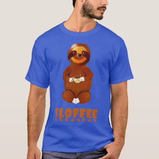 Camiseta Sloffee Pun Sloth con regalo de café