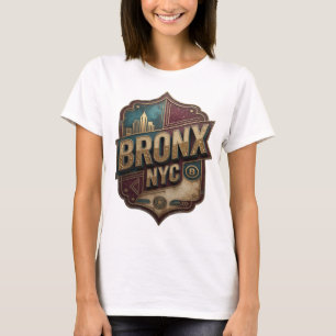 Camiseta Slogan Clean Gold BRONX NYC
