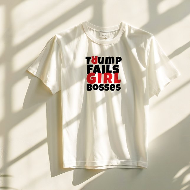 Camiseta Slogan de protesta anti-triunfo feminista rojo neg (Subido por el creador)