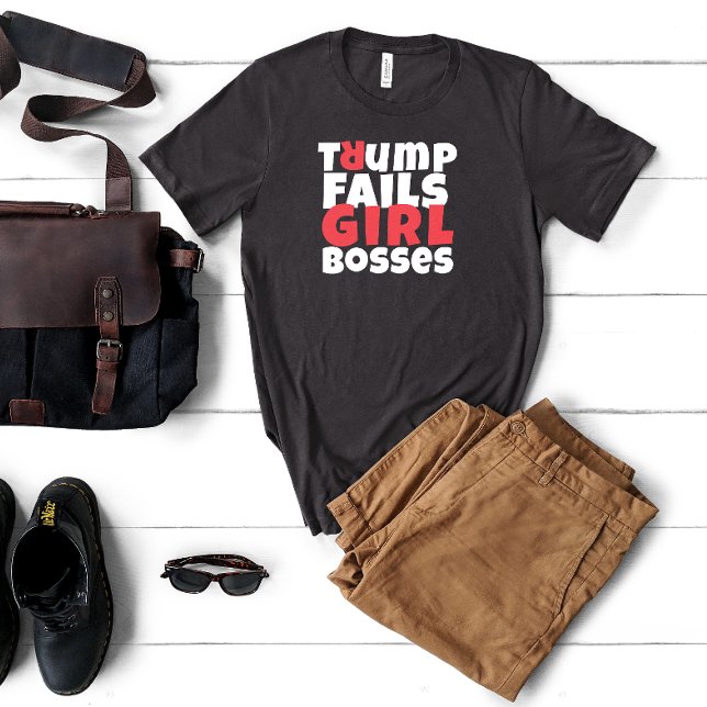 Camiseta Slogan de protesta anti-triunfo feminista rojo neg (Subido por el creador)