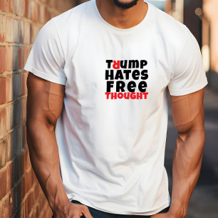 Camiseta Slogan de protesta estudiantil anti-triunfo blanco