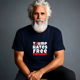 Camiseta Slogan de protesta estudiantil anti-triunfo blanco