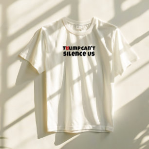 Camiseta Slogan de protesta estudiantil anti Trump elegante