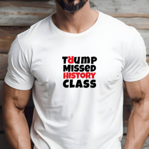 Camiseta Slogan de protesta estudiantil anti-trump negro ro