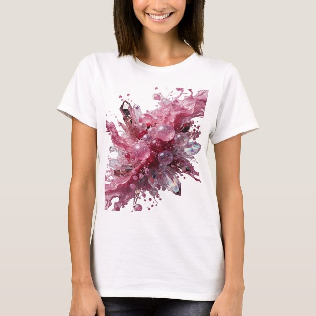 Camiseta Slogan Dynamic Silver CRYSTAL BUBBLES (Anverso)