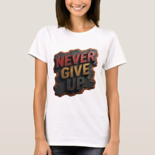 Camiseta Slogan JUEGA ROJO NUNCA TE rindas