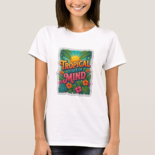 Camiseta Slogan Naranja Atractivo ESTADO TROPICAL 