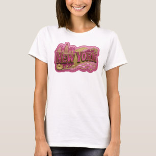 Camiseta Slogan NEW YORK Modern Gold