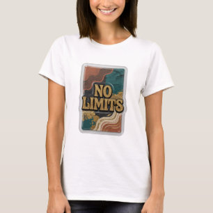 Camiseta Slogan NO LIMITS Dorado Juguetón