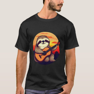 Camiseta Slogan Tocando Guitarra En Serene Melody