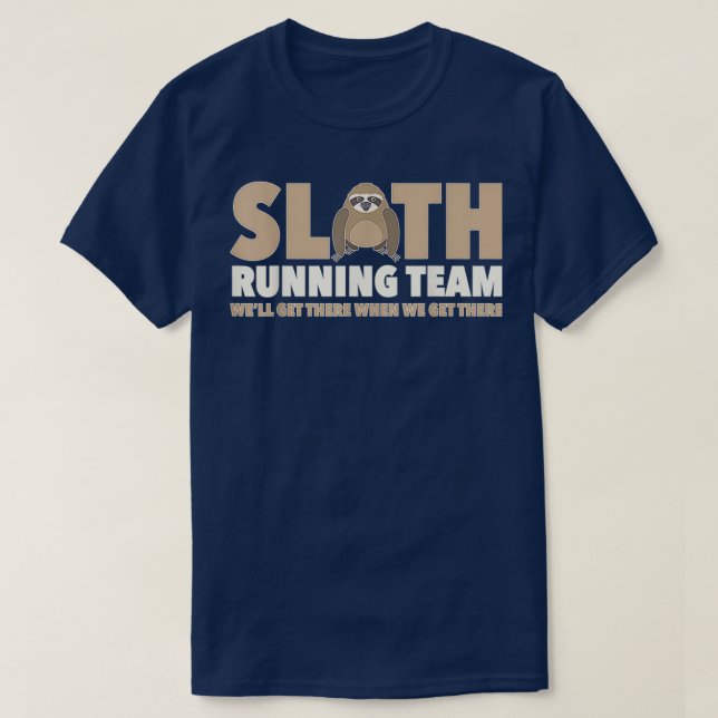Camiseta Sloll Lover Gift Equipo De Correr Bien Ahí Pegatin (Diseño del anverso)