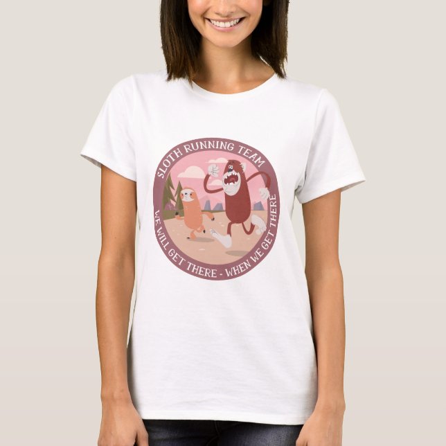Camiseta Sloll RUNNING Team Funny Runners Tarjeta gráfica (Anverso)