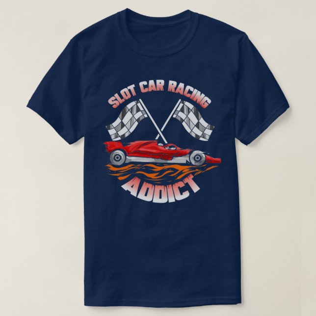 Camiseta Slot Car Racing Addict Slotcar (Diseño del anverso)