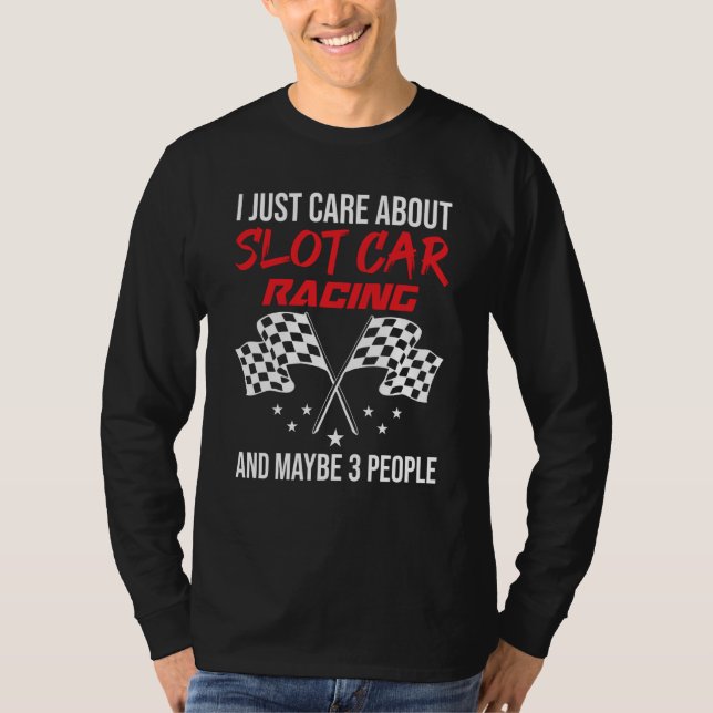 Camiseta Slot Car Racing and 3 People (Anverso)