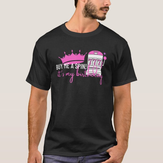 Camiseta Slot Machine 777 Lucky Birthday Gambling Casino_1 (Anverso)