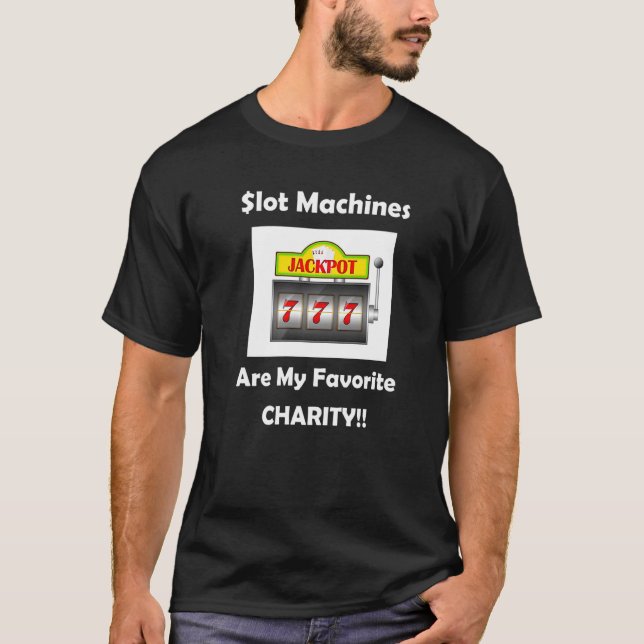 Camiseta Slot Machine Gambling Jackpot 777 (Anverso)