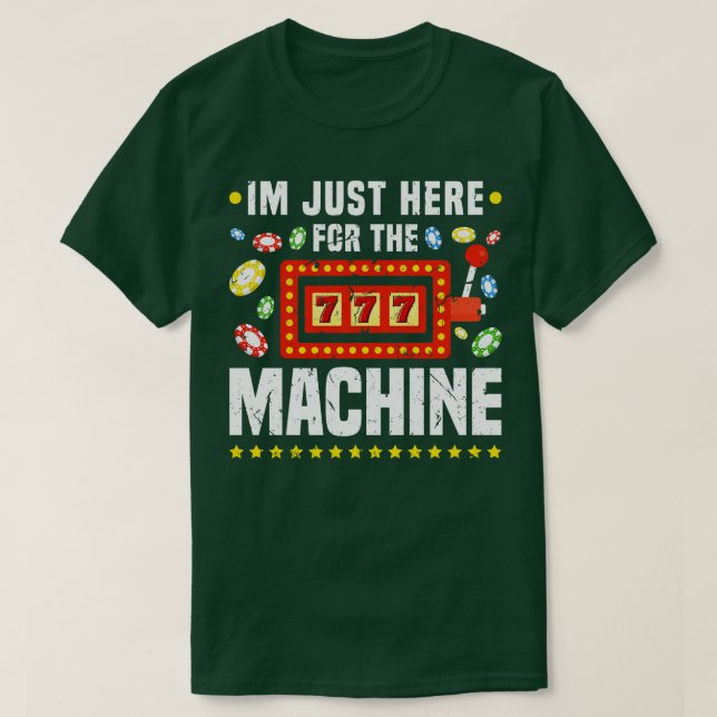 Camiseta Slot Machine Gambling Lover Funny Casino (Diseño del anverso)