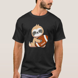 Camiseta Slote Football Club Cute Sloth Holding Football Ba