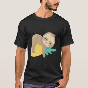 Camiseta Slote Pineapple Hoodie Funny Cute Animal Lover Gif