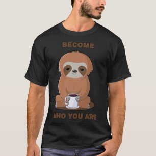 Camiseta Slote se convierte en quien eres un café hermoso p