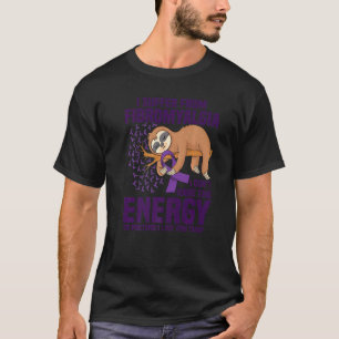 Camiseta Slote Support Purple Ribbon Warrior Fibromialgia A