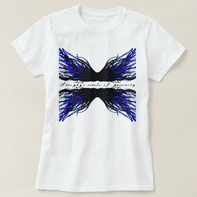 Camiseta Sloth Abstract 7 Deadly Sins Alcohol Ink Art (Diseño del anverso)