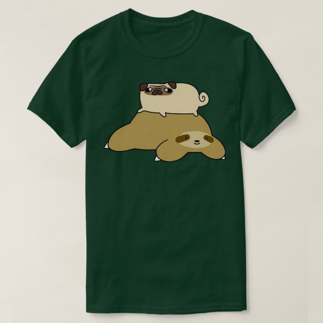 Camiseta Sloth and Little Pug (Diseño del anverso)
