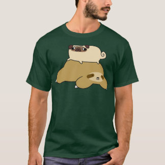 Camiseta Sloth and Little Pug