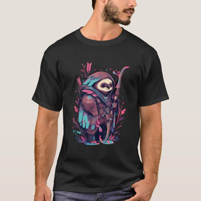 Camiseta Sloth Archer Bowhunter Arrow (Anverso)
