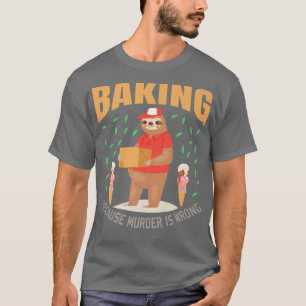 Camiseta Sloth Baking Funny Sloths Lover Regalo
