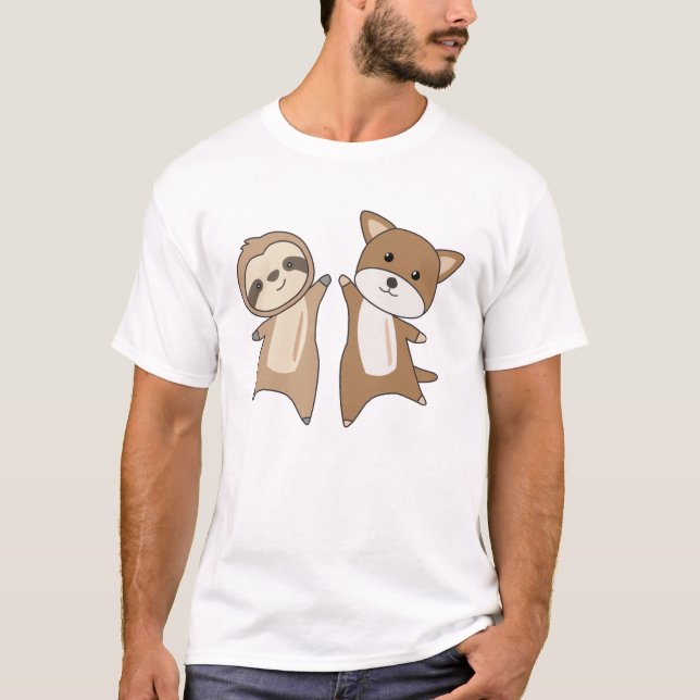 Camiseta Sloth Beagle Dog Animal Amanece a los perros (Anverso)