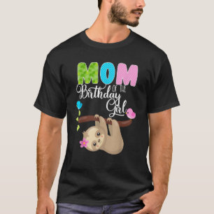 Camiseta Sloth Bear Birthday Mom Of Birthday Chica Sloth